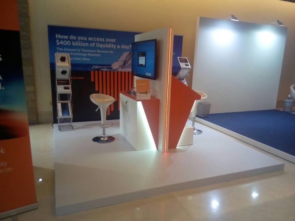 Custom exhibition stand and event backdrop